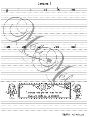 Liste orthographique 2e année