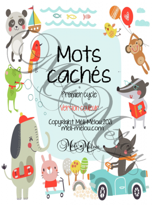 Mots cachés – version couleur