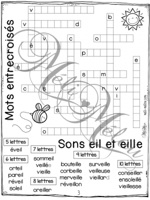 Les sons eil et eille