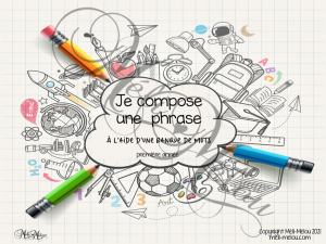 Je compose une phrase