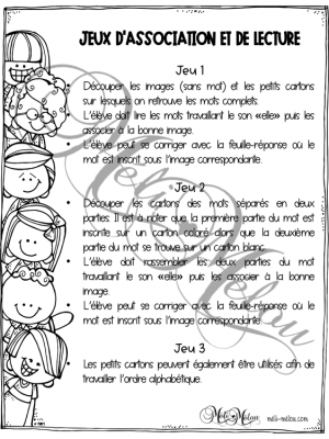 Jeux d&rsquo;association et de lecture – Le son elle