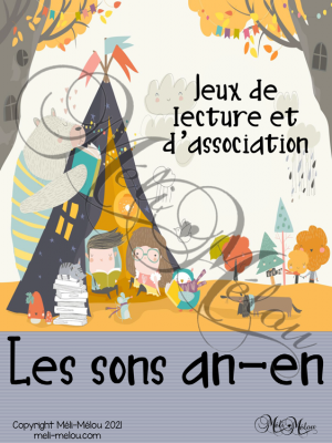 Jeux d&rsquo;association et de lecture – Les sons an-en
