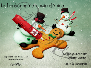 Situation d&rsquo;écriture – Mon bonhomme de pain d&rsquo;épice