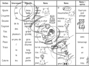 Situation d&rsquo;écriture – Mon chat