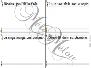 Lis, illustre et copie les phrases
