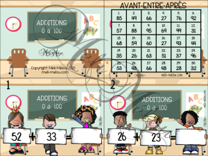 Cartes à tâches – Additions (Dizaines)