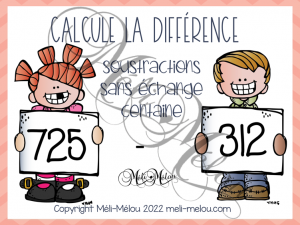 Cartes à tâches – Soustractions sans échange (centaines)