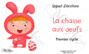 Signet d&rsquo;écriture – La chasse aux oeufs