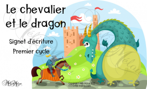 Signet d&rsquo;écriture – Le chevalier et le dragon