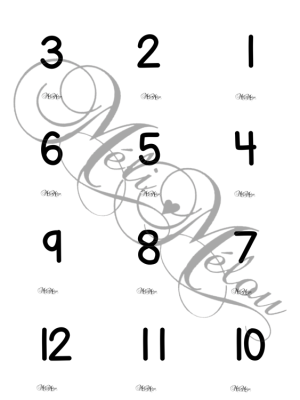 Représentation des nombres 1 à 108