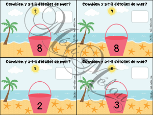 Cartes à tâches – Dénombrer à partir d&rsquo;une quantité donnée