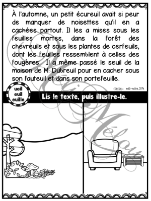 Les sons de deuxième année – Texte à illustrer