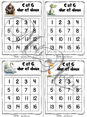 Lecture – c et g dur et doux