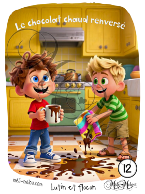 Collection Lutin et flocon – #12 – Le chocolat chaud renversé