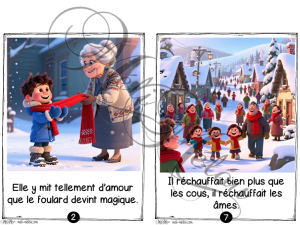 Collection Lutin et flocon – #22 – Le foulard qui réchauffe les coeurs