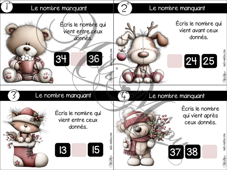 Cartes à tâches - Le nombre manquant de Noël – Image 2