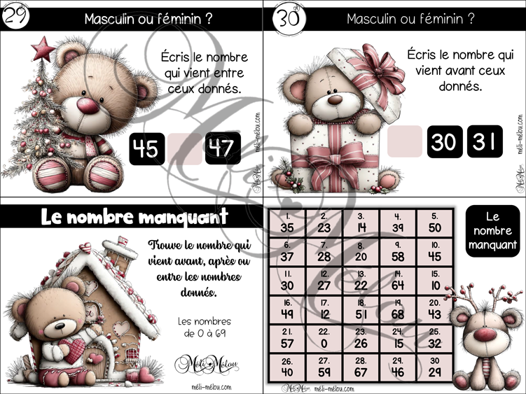 Cartes à tâches - Le nombre manquant de Noël – Image 3