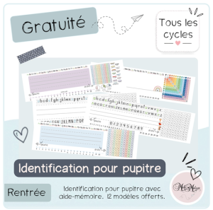 Affiches d&rsquo;identification pour pupitre
