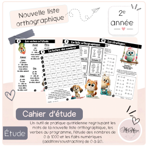 Cahier d’étude 2