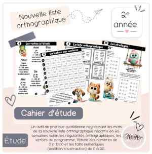 Cahier d&rsquo;étude 2