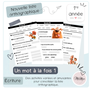 Un mot à la fois 1