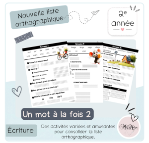 Un mot à la fois 2