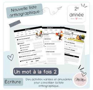 Un mot à la fois 2