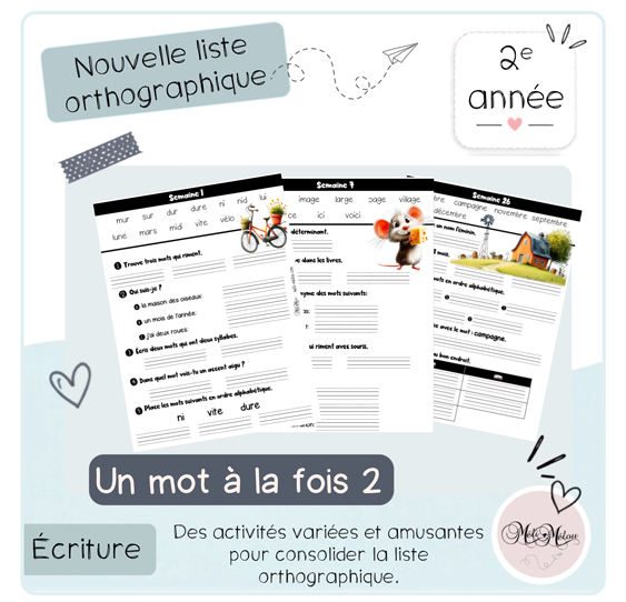 Un mot à la fois 2