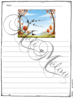 Ça sent l&rsquo;automne! (Grand format/Lignes)
