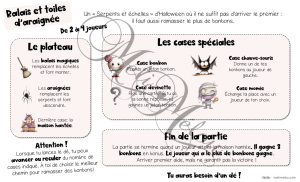 Balais et toiles d’araignée-Jeu d’Halloween