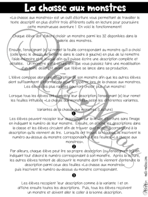 La chasse aux monstres