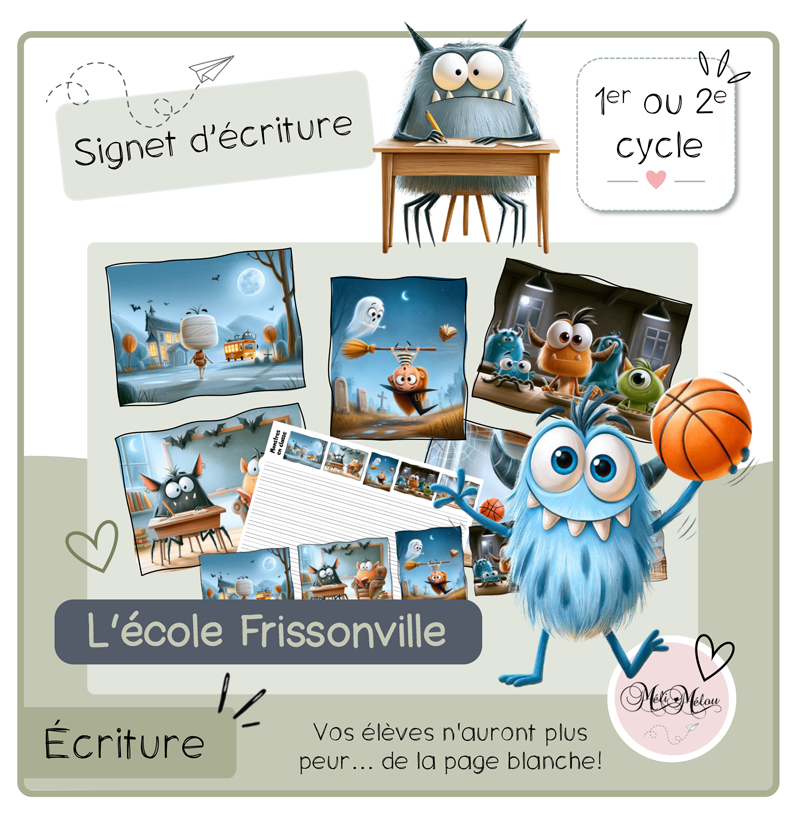L'école Frissonville-Signet d'écriture